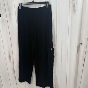 CitiKnits Women’s Medium Black Stretchy Slinky Pants with Pockets